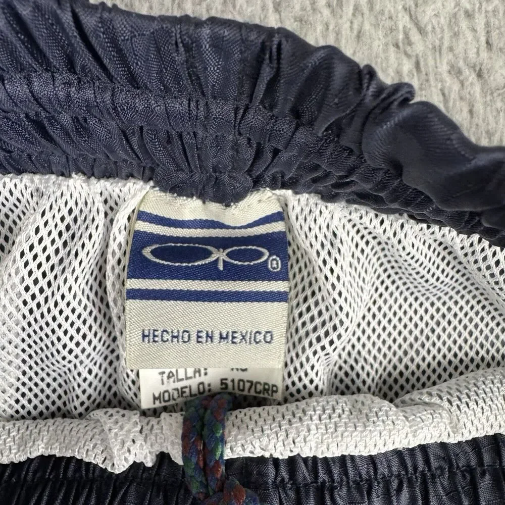 Ocean Pacific Op‎ Vintage Swim Trunks Shorts Blue Men's Size Xl Spellout